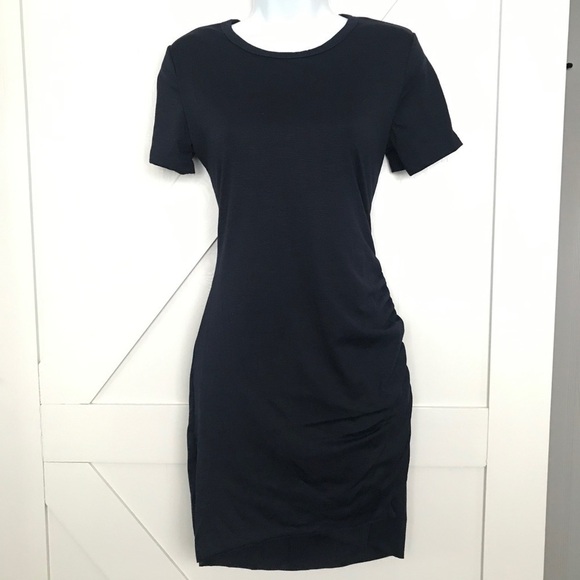 Navy blue crew neck t shirt dress - Picture 5 of 5